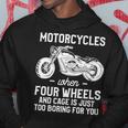 Motorcycles When Four Wheels Cage Is 461 Shirt Hoodie Funny Gifts