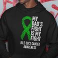 My Dads Fight Is My Fight Bile Duct Cancer Awareness Hoodie Unique Gifts
