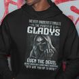 Never Underestimate The Power Of An Gladys Even The Devil V8 Hoodie Funny Gifts