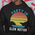 Party In Slow Motion Vintage Funny Boating Boating Gifts Hoodie Funny Gifts