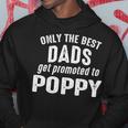 Poppy Grandpa Gift Only The Best Dads Get Promoted To Poppy Hoodie Funny Gifts