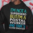 Postal Worker Superhero Mail Carrier Post Office Hoodie Personalized Gifts