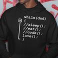 Programmer Dad Sleep Eat Code Funny Fathers Day Hoodie Unique Gifts