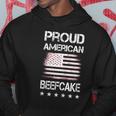 Proud American Beefcake Fourth Of July Patriotic Flag Hoodie Unique Gifts