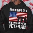 Proud Wife Vietnam War Veteran Husband Wives Matching Design Hoodie Unique Gifts