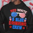 Red White And Blue Drinking Crew 4Th Of July Sunglasses Hoodie Funny Gifts