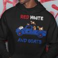 Red White And Goats 4Th Of July 2022 Hoodie Unique Gifts