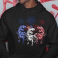 Red White BlueRex Dinosaur Firework 4Th Of July Hoodie Funny Gifts