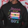 Retro Dance Party Disco Birthday Made In 80S Cassette Tape Hoodie Funny Gifts