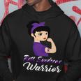 Rett Syndrome Warrior Purple Women Purple Ribbon Rett Syndrome Rett Syndrome Awareness Hoodie Funny Gifts