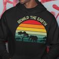 Rewild The Earth Animal Forest Earth Day Hoodie Funny Gifts