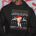 Santa Joe Biden Happy 4Th Of July Ugly Christmas Men Hoodie Unique Gifts