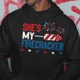 Shes My Firecracker 4Th July Matching Couples For Him Hoodie Funny Gifts