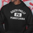 South Philly Philadelphia Pa Gym Style Distress White Print Hoodie Unique Gifts