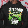 Stepdad Of The Birthday Boy Matching Family Video Game Party Hoodie Funny Gifts