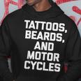 Tattoos Beards & Motorcycles Funny Biker Motorcycle Hoodie Personalized Gifts