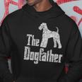 The Dogfather Airedale Terrier Silhouette Funny Dog Hoodie Unique Gifts