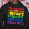 The World Has Bigger Problems Lgbt-Q Pride Gay Proud Ally Hoodie Funny Gifts