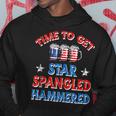Time To Get Star Spangled Hammered 4Th Of July Beer Western Hoodie Funny Gifts