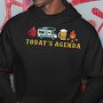 Today’S Agenda Camping Hoodie Funny Gifts