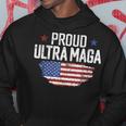 Ultra Maga American Flag Disstressed Proud Ultra Maga Hoodie Funny Gifts