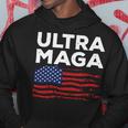 Ultra Maga Proud American Distressed Flag Patriotic Hoodie Funny Gifts