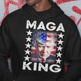 Ultra Mega King Trump Vintage American Us Flag Anti Biden Hoodie Funny Gifts