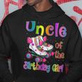 Uncle Birthday Girl Rolling Skate Birthday Family Party Hoodie Funny Gifts