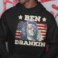 Vintage Ben Drankin 4Th Of July Benjamin Usa Flag Hoodie Funny Gifts