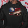Vintage Best Pappy By Par American Flag Golf Golfer Gift Hoodie Unique Gifts