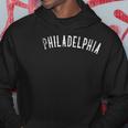 Vintage Philadelphia Distressed Text Apparel Philly Hoodie Unique Gifts
