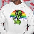 Alien Peace Lgbt Gay Pride Costume Retro Halloween Gifts Hoodie Unique Gifts