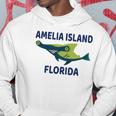 Amelia Island Florida Shark Themed Hoodie Unique Gifts