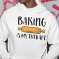 Baking Is My Therapy Funny Cookie Baking Baker Hoodie Unique Gifts Baking Is My Therapy Funny Cookie Baking Baker Hoodie Unique Gifts