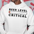 Beer Level Critical Hoodie Funny Gifts