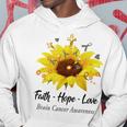 Brain Cancer Awareness Faith Hope Love Hoodie Funny Gifts