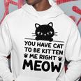 Cute Cat Lover Youve Got To Be Kitten Me Hoodie Funny Gifts