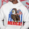 Eagle American Flag Usa Flag Mullet Eagle 4Th Of July Merica Hoodie Unique Gifts