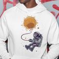 Funny Astronaut Monkey Blowing Sun V2 Hoodie Funny Gifts