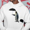 Funny Business Penguin Birds With Human Hands Hoodie Funny Gifts