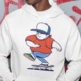 Funny Skater Cartoon Skateboarder Riding Skateboard Gift Hoodie Unique Gifts