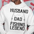 Husband Dad Fishing Legend Funny Fathers Day Father Fishermen Fishing Lovers Fishing V2 Hoodie Funny Gifts