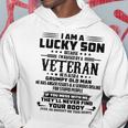 I Am A Lucky Son Because Im Raised By A Veteran V2 Hoodie Funny Gifts