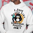 I Really Like Gentleman Penguin Ok Hoodie Funny Gifts