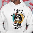 I Really Like Wild Penguin Ok Hoodie Funny Gifts