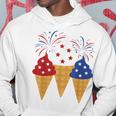 Memorial Day 4Th Of July Holiday Patriotic Ice Cream Hoodie Funny Gifts