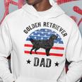 Mens American Flag Golden Retriever Dad 4Th Of July V2 Hoodie Funny Gifts