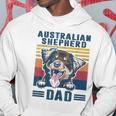 Mens Australian Shepherd Dad Father Retro Australian Shepherd Hoodie Unique Gifts