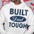 Mens Built Dad Tough Build Dad Car Guys Mechanic Workout Gym V2 Hoodie Funny Gifts