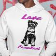 Miniature Schnauzer At Home Love Consultant Multi Tasking Dog Hoodie Funny Gifts